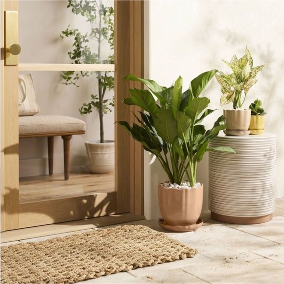 Hearth & Hand x Magnolia 9.5” Scalloped Stoneware
Indoor/Outdoor Planter, NWT - Picture 3 of 4